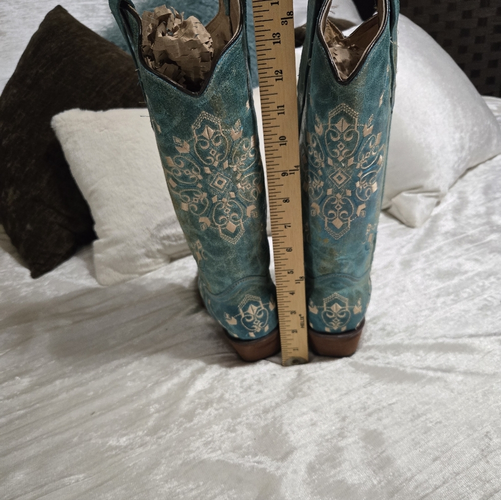 Circle G  Snip Toe Western Cowboy Boots Size 8 EUC!! Look Brand New!! - Picture 6 of 13
